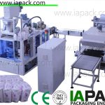 Máquina da máquina de embalagem 6-22bags / min do saco de papel da farinha 1kg-2kg poder 7kw com encolhimento do calor