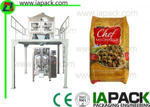 Máquina de embalagem vertical automática dos alimentos para animais de estimação da máquina de embalagem 500g até 90 blocos por o minuto